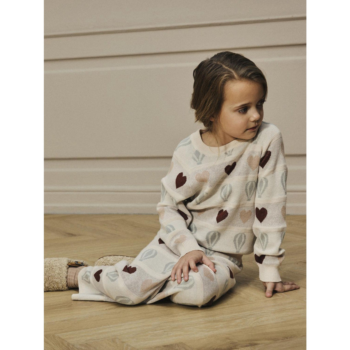 Lil'Atelier Pastel Parchment Nmflamai Kis Ls Strik Lil