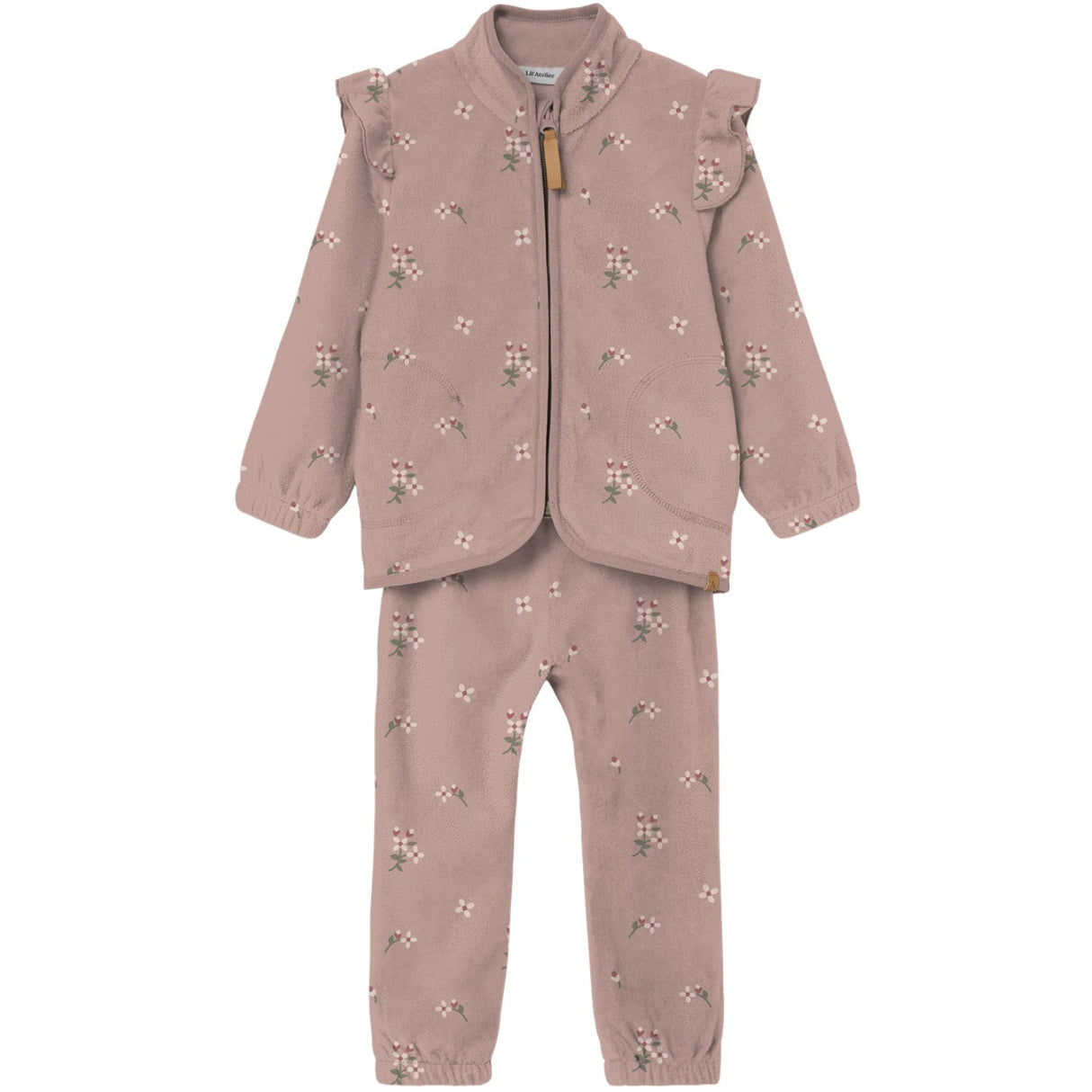 Lil'Atelier Misty Rose Nmflaspektra Fleece Sæt Aop Lil