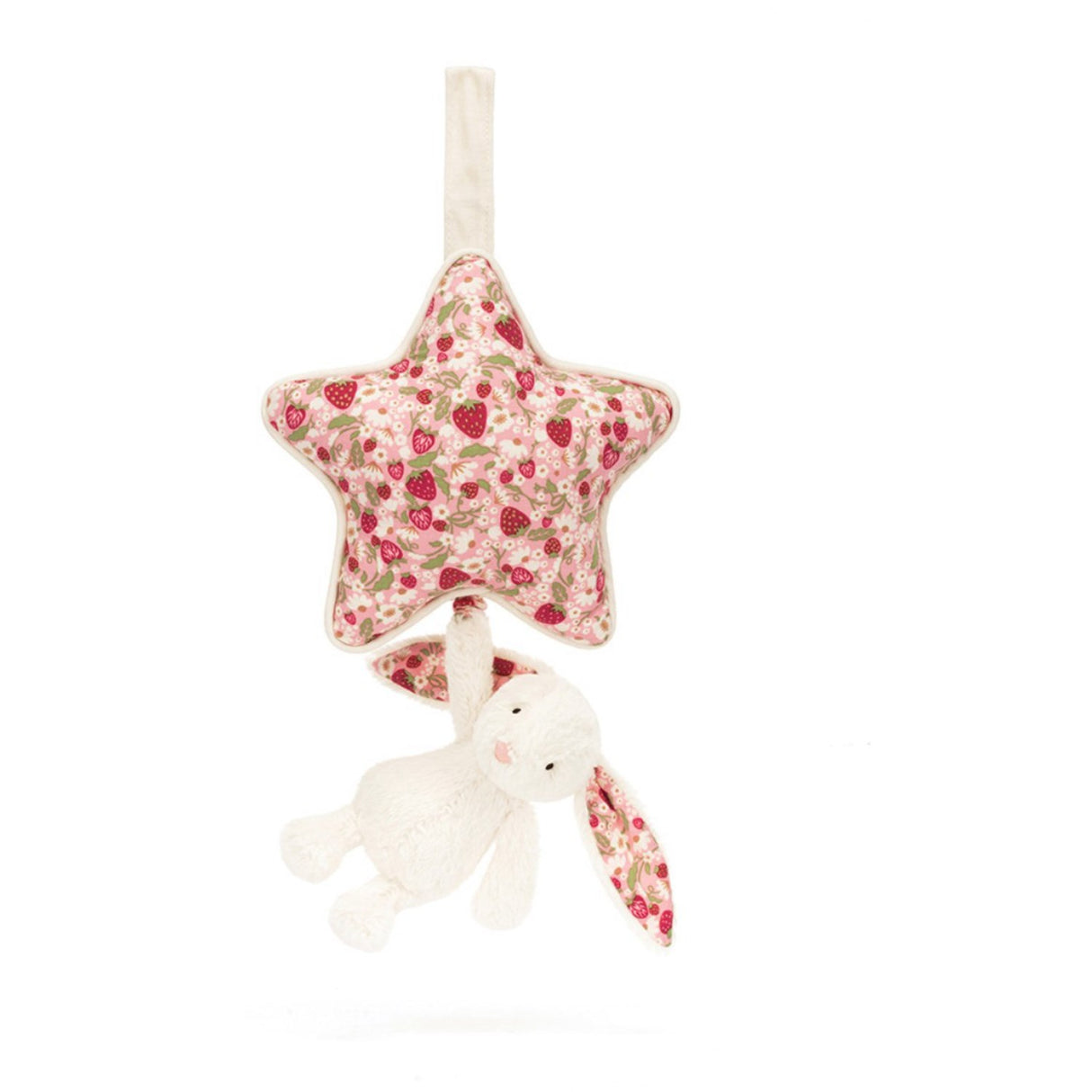 Jellycat Blossom Cream Bunny 'Berry' Musikuro