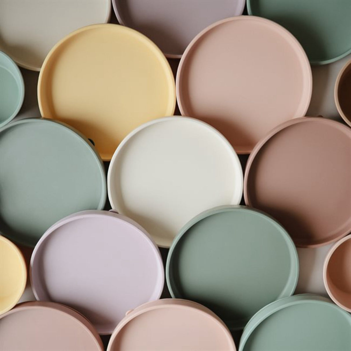 Mushie Blush Classic Silikone Tallerken