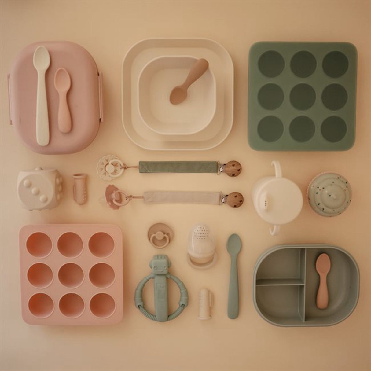 Mushie Blush Baby Food Freezer Tray