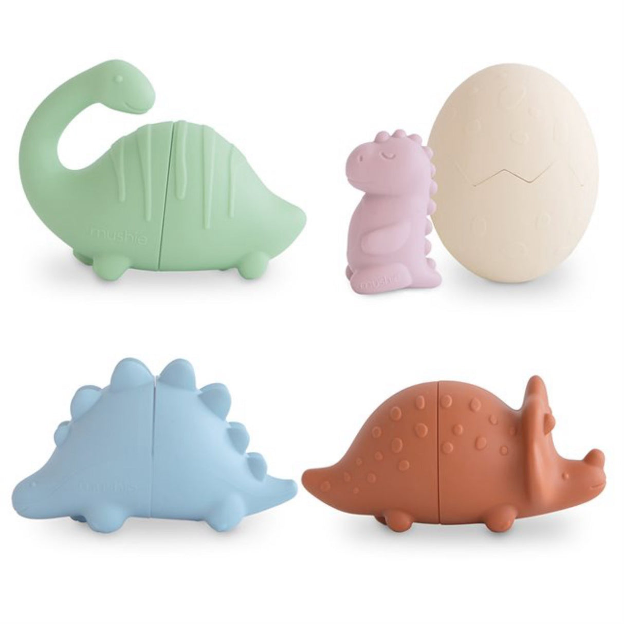 Mushie Dino Mold Free Badelegetøjssæt 5-Pak