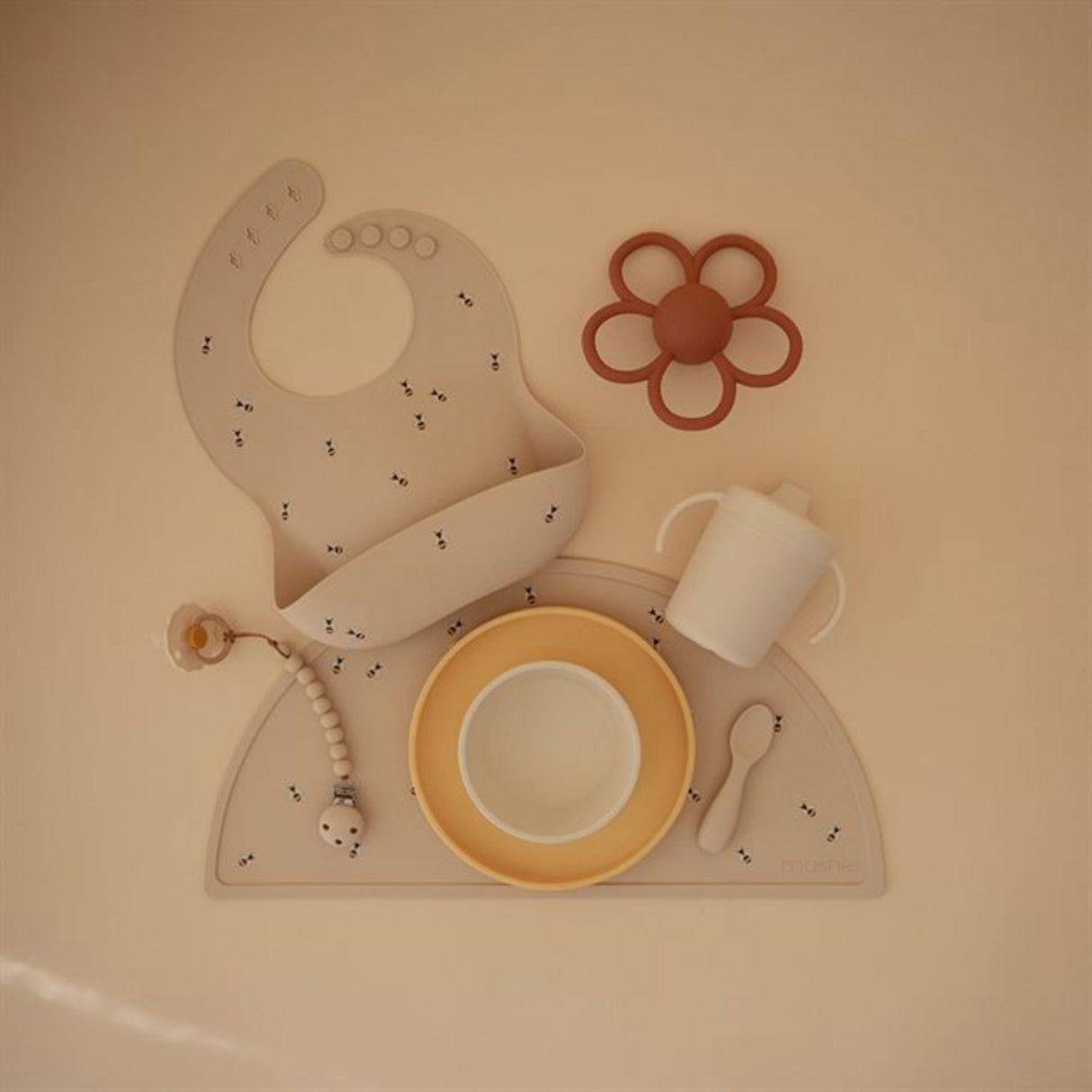 Mushie Bees Silikone Hagesmæk