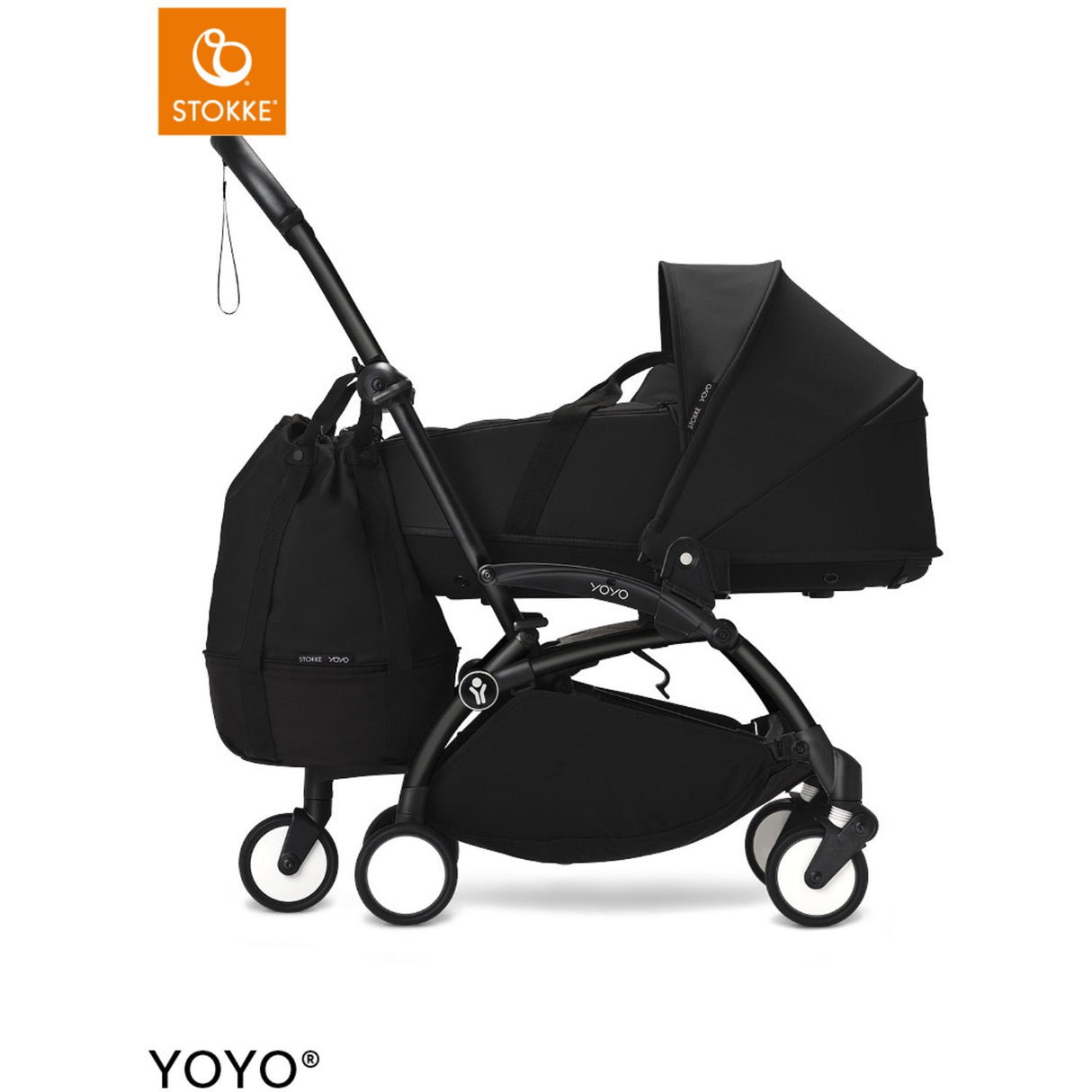 Stokke® BLack Yoyo® Shoppingtaske m/Hjul