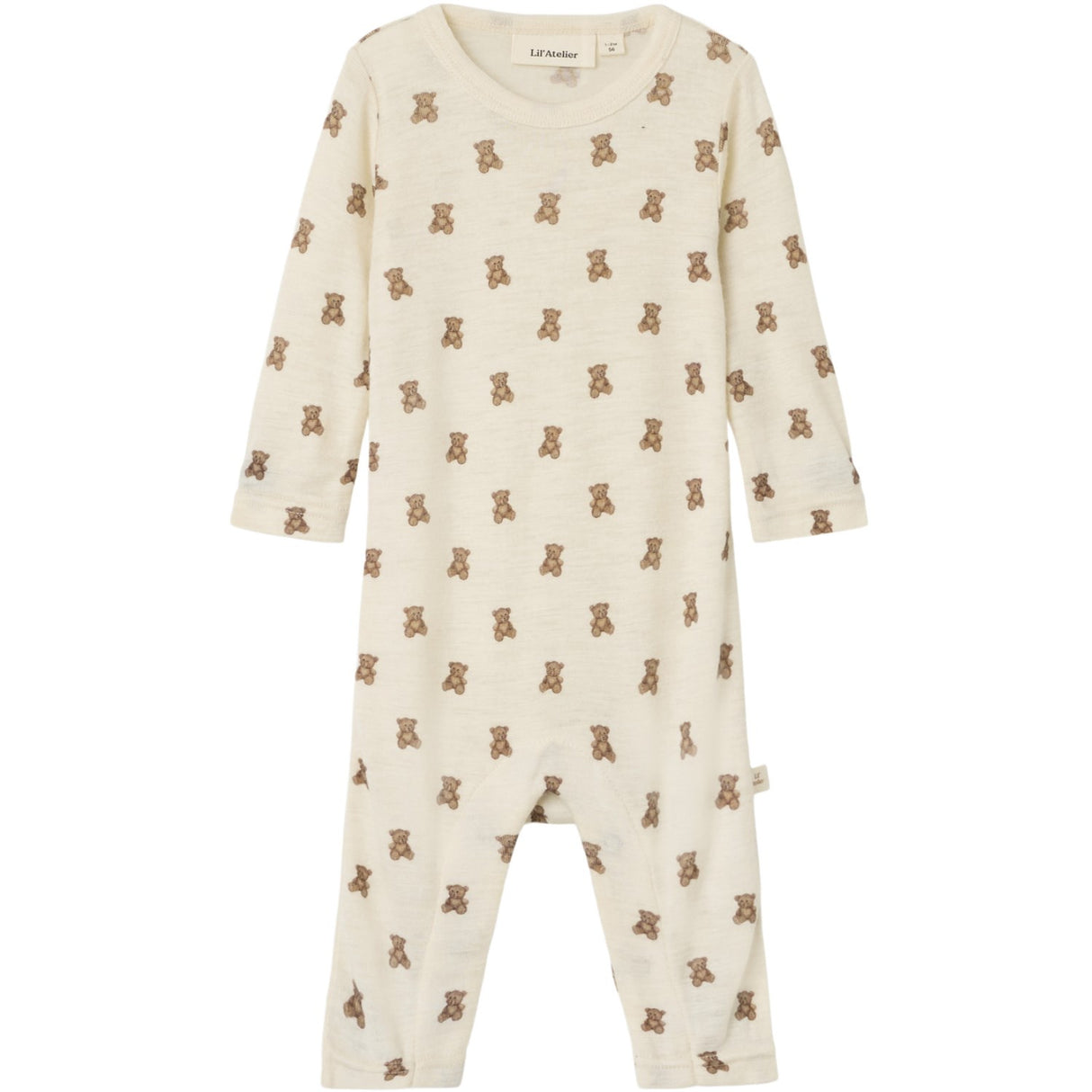 Lil'Atelier Turtledove Melange Nbnnalu Wo/Mo Ls Slim Dragt Lil
