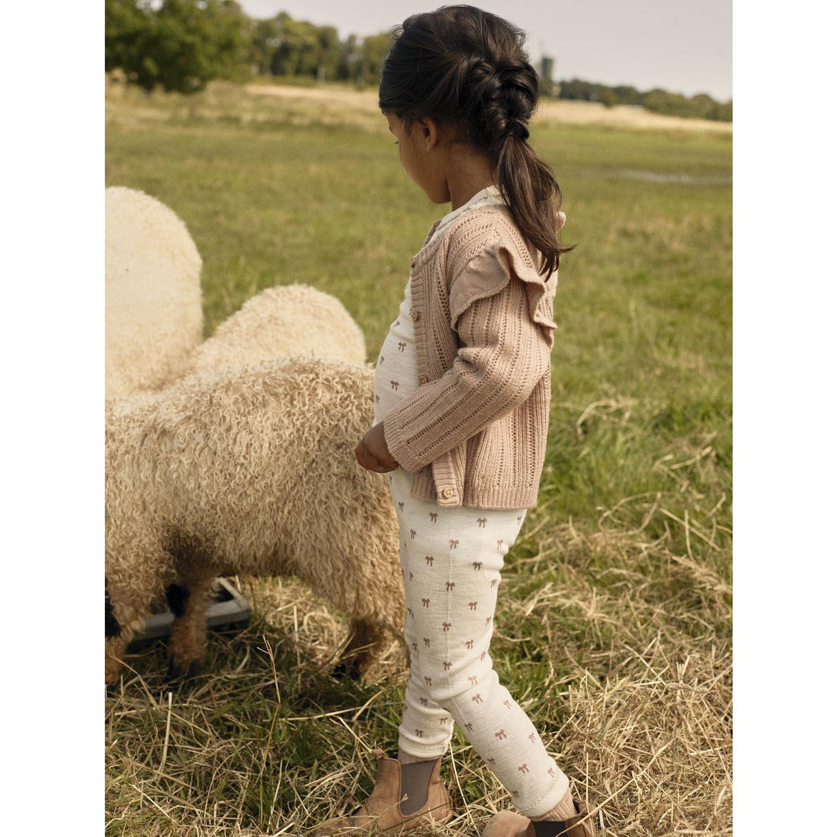 Lil'Atelier Turtledove Melange Nmfnalu Wo/Mo Slim Leggings Lil