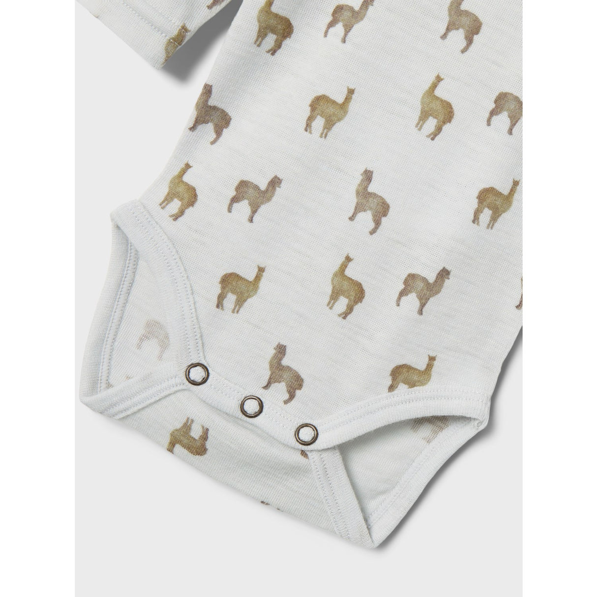 Lil'Atelier Gray Dawn Lama Nbmnoel Nor Uld Ls Slim Body Lil