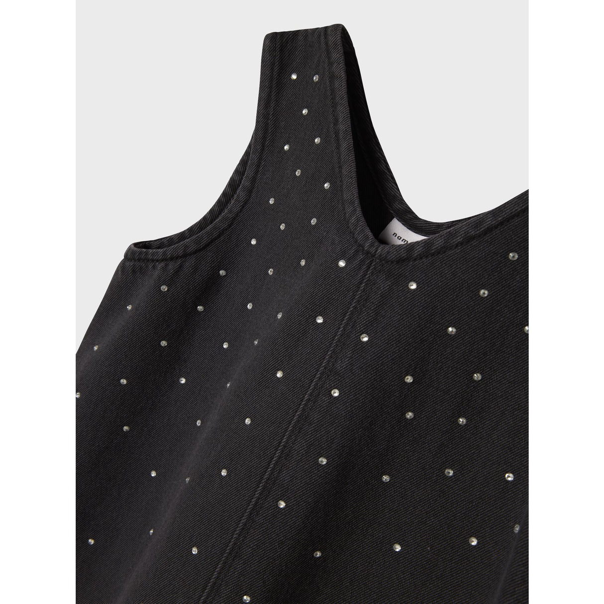 Name It Dark Grey Denim Nkfmonala Sl Loose Kjole 8810-Im O