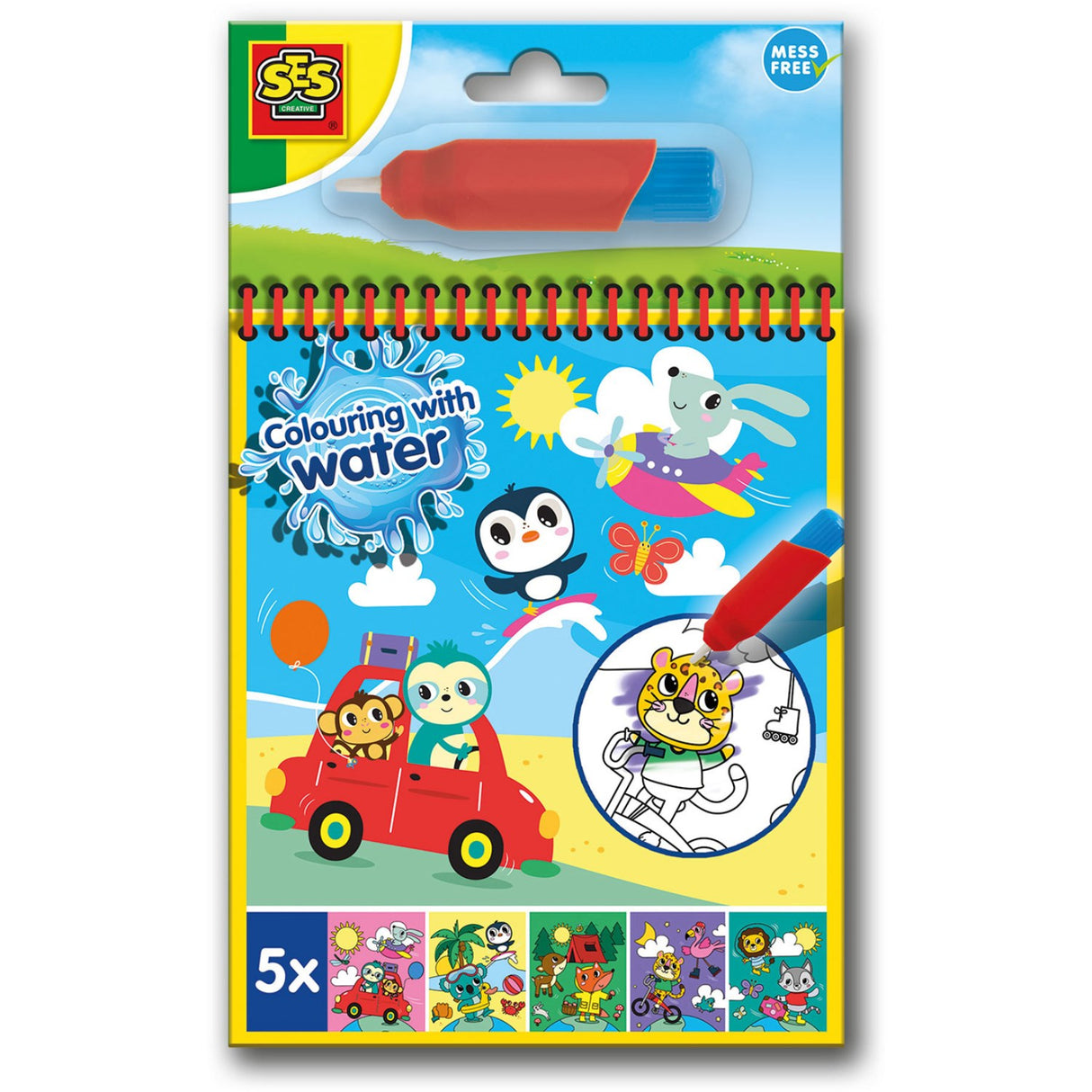 SES Creative Farv Med Vand Rejse Malebog
