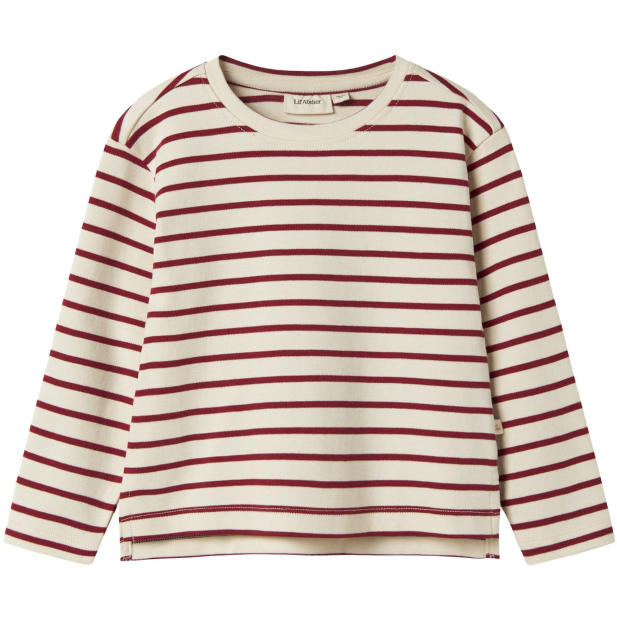 Lil'Atelier Turtledove Red Dahlia Nmflimia Ls Loose Top Lil