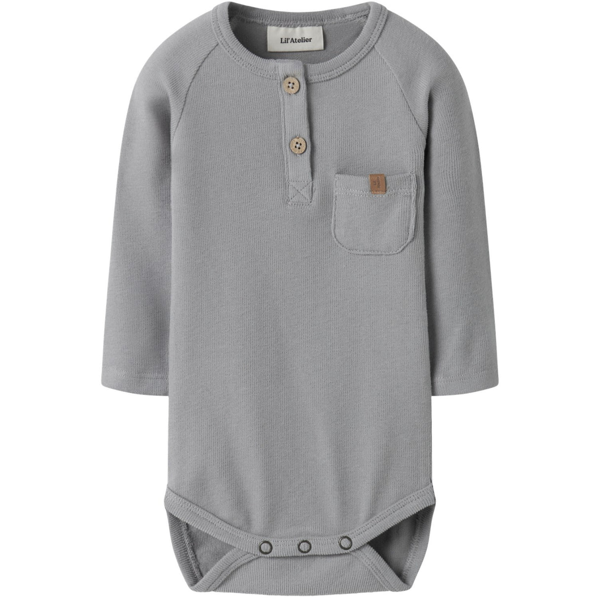 Lil'Atelier Ultimate Grey Nbmluno Ls Slim Body Lil