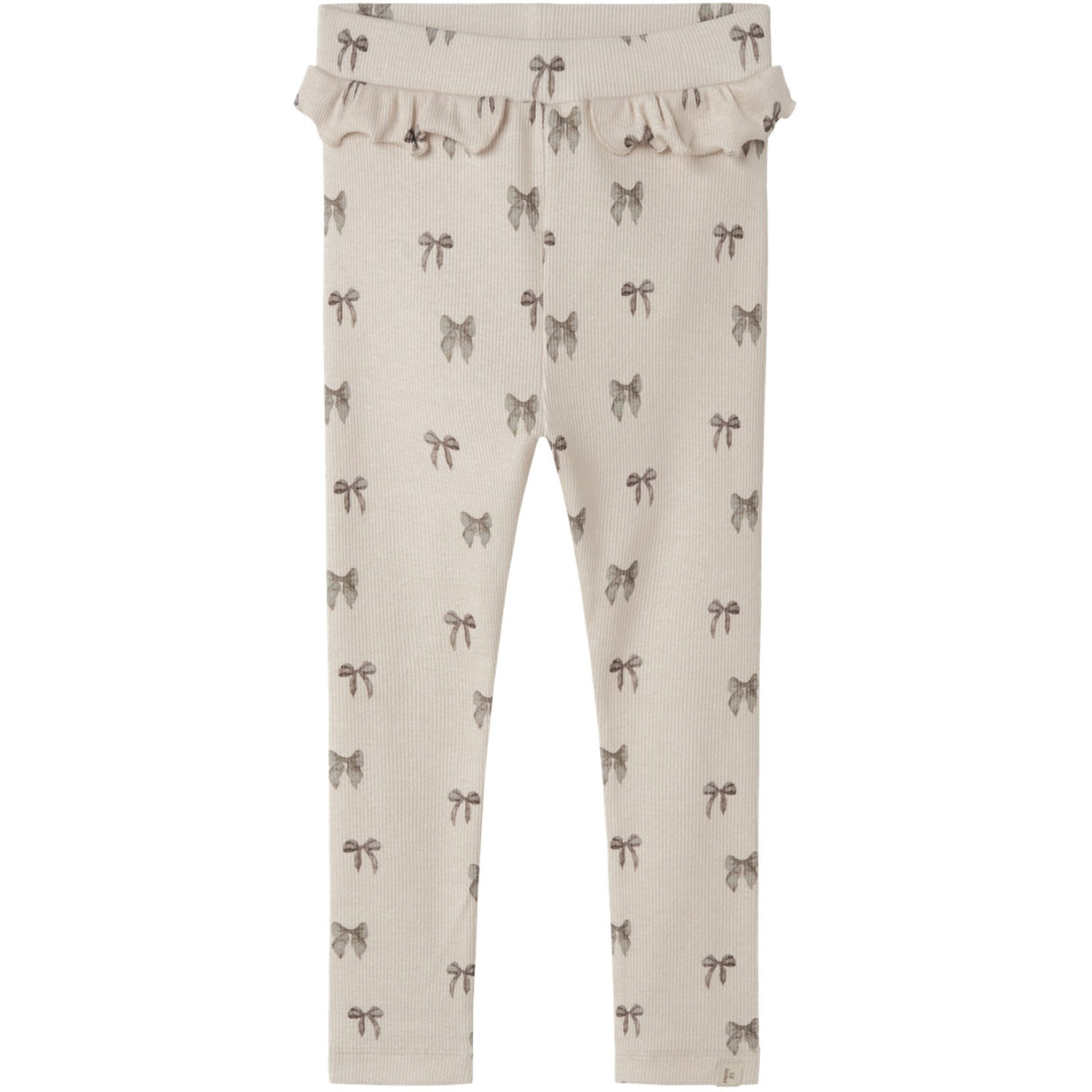 Lil'Atelier Silver Peony Bow Nmfgavo Efi Slim Leggings Lil Noos