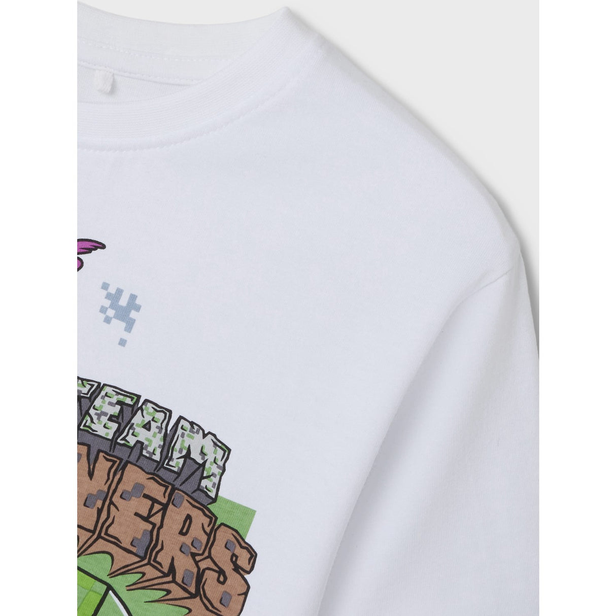 Name It Bright White Nkmjahi Minecraft Nreg Ss Top Noos Bfu