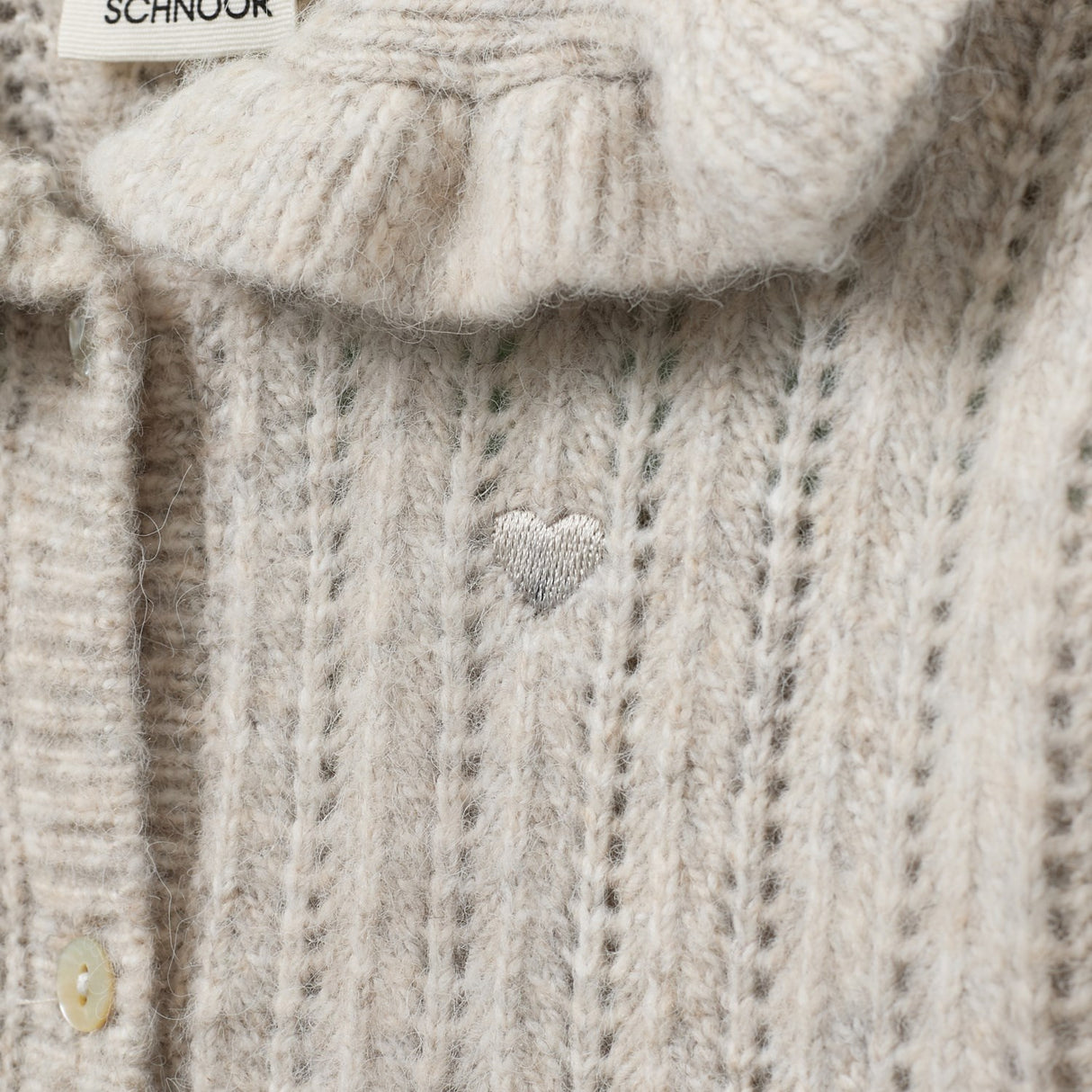 Sofie Schnoor Ecru Melange HennySK Cardigan