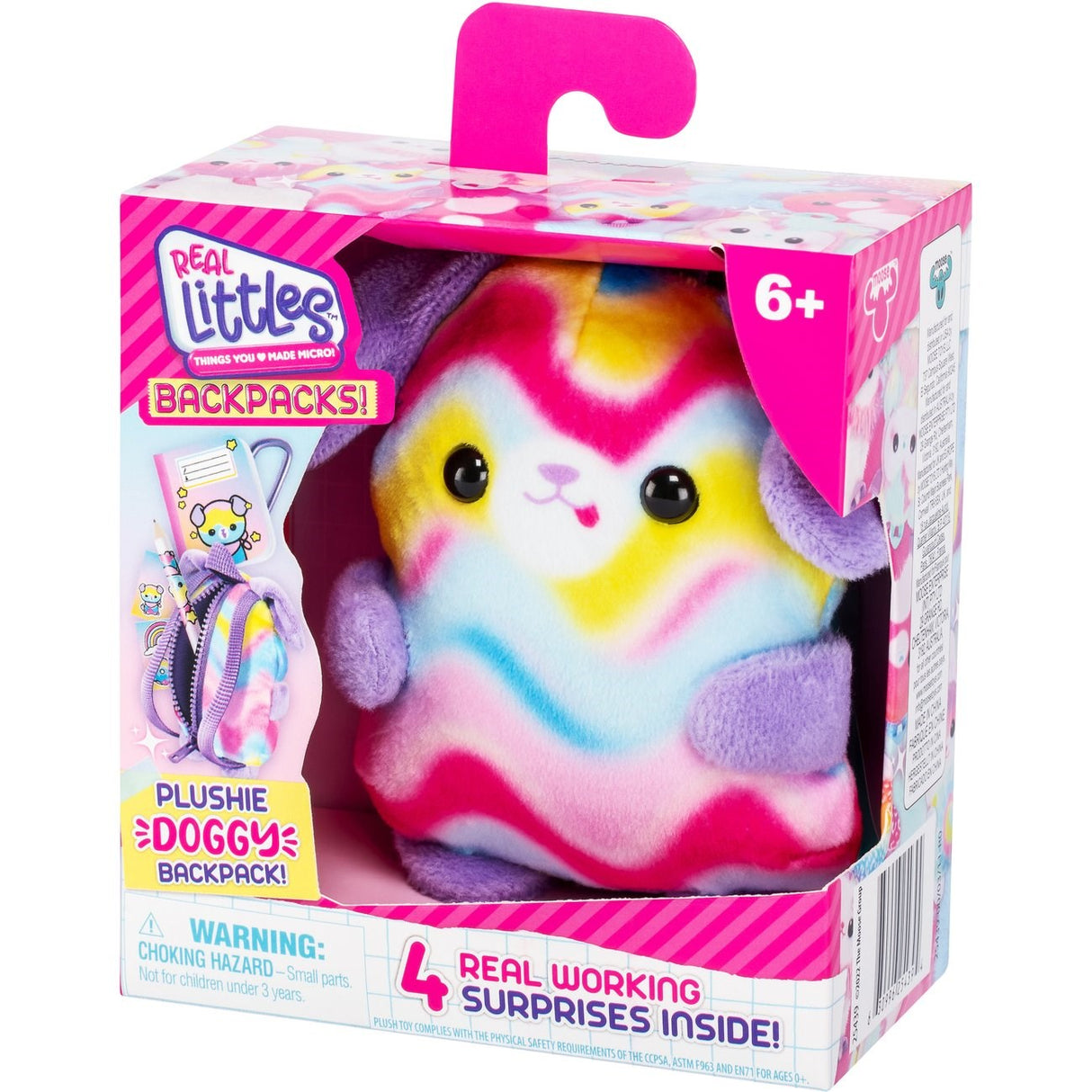Real Littles Rygsæk Plysven Hund