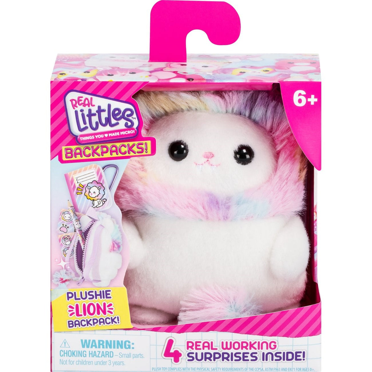 Real Littles Rygsæk Plysven Løve