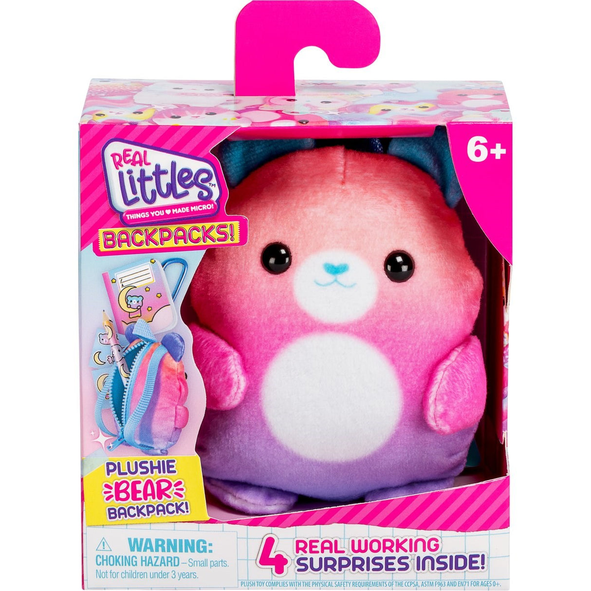 Real Littles Rygsæk Plysven Bjørn