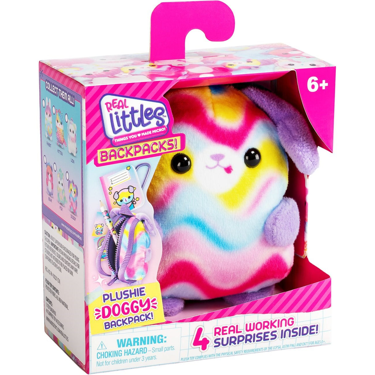 Real Littles Rygsæk Plysven Hund