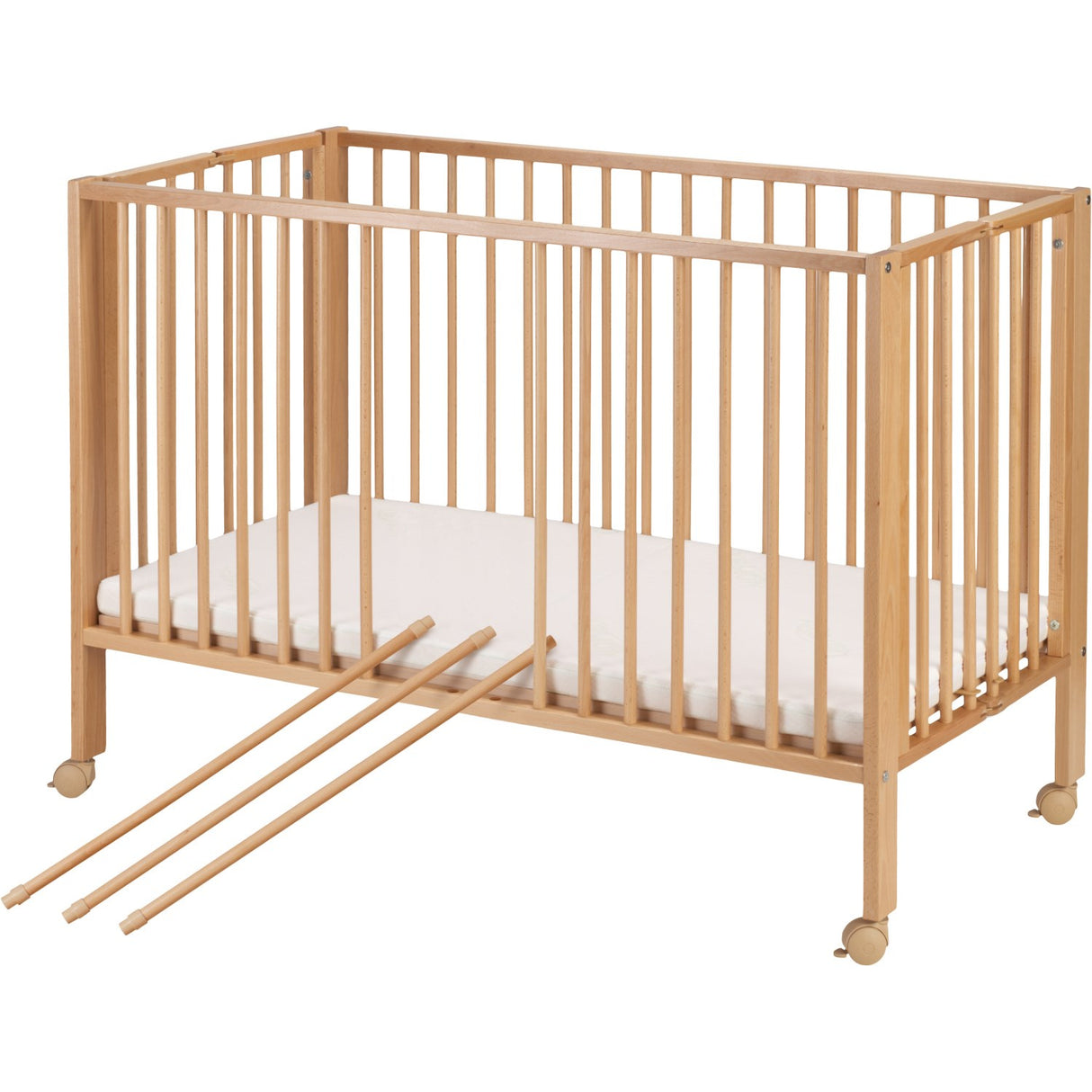 tiSsi® Nature Jori Sammenklappelig Seng Massiv Bøg