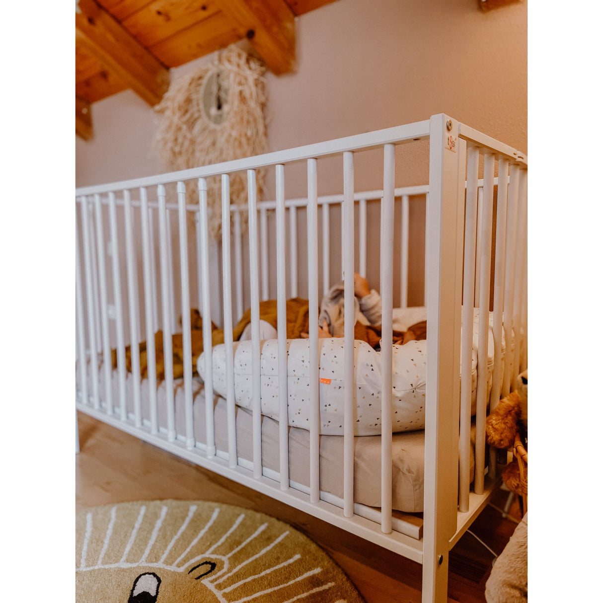 tiSsi® White Laquer Jori Sammenklappelig Seng Massiv Bøg