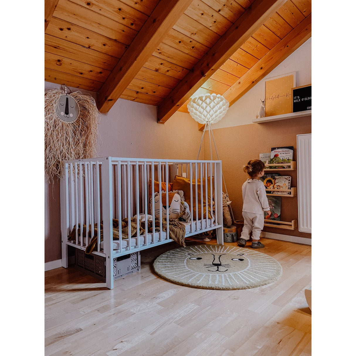 tiSsi® White Laquer Jori Sammenklappelig Seng Massiv Bøg