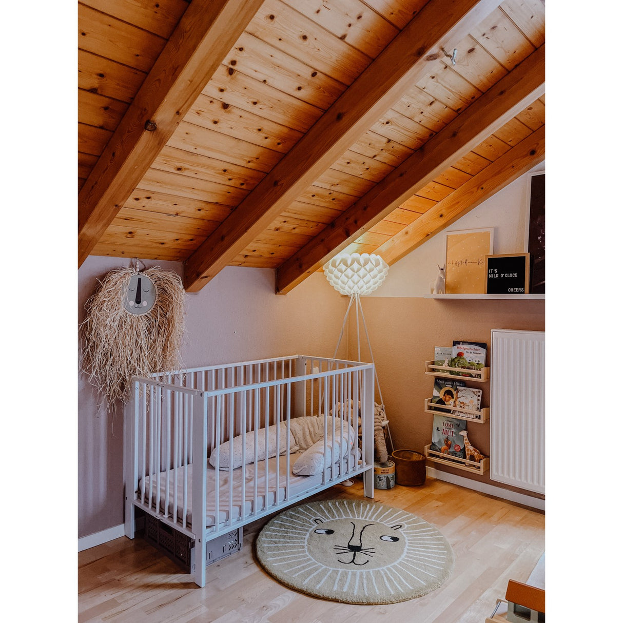 tiSsi® White Laquer Jori Sammenklappelig Seng Massiv Bøg