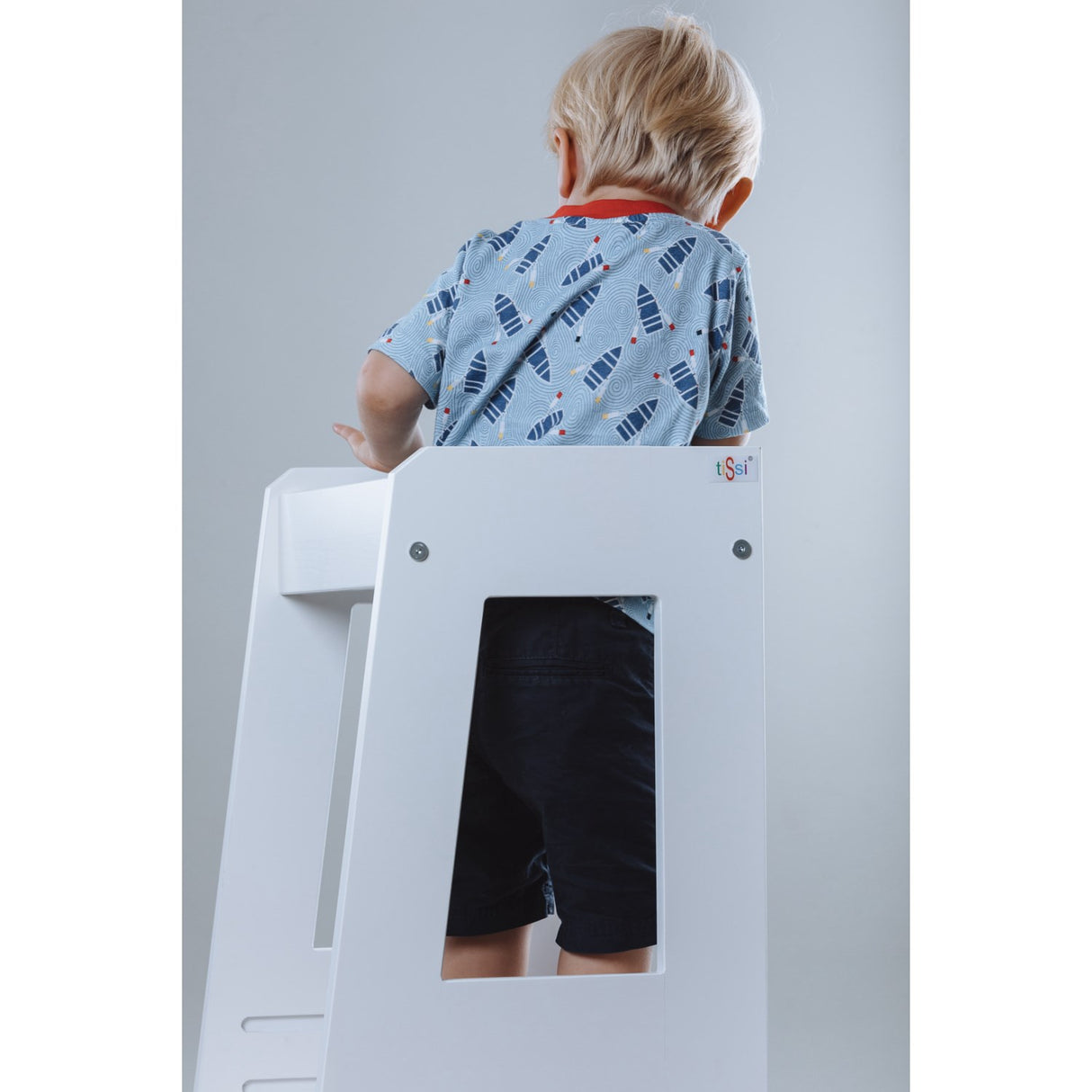 tiSsi® White Laquer Felix Læringstårn Massiv Bøg