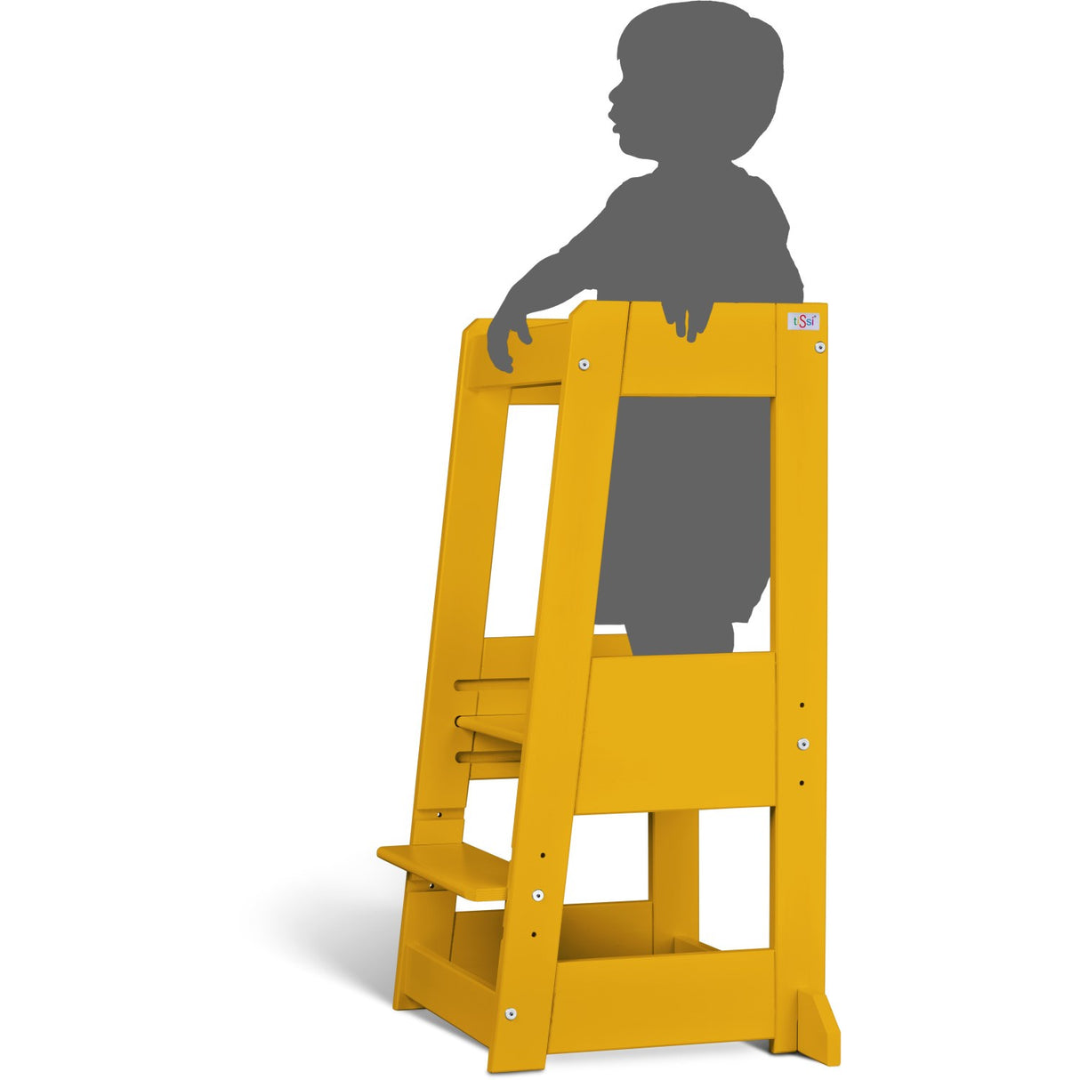 tiSsi® Sun Yellow Laquer Felix Læringstårn Massiv Bøg