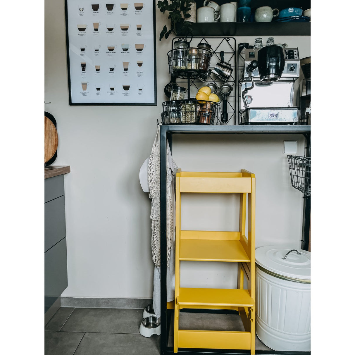 tiSsi® Sun Yellow Laquer Felix Læringstårn Massiv Bøg