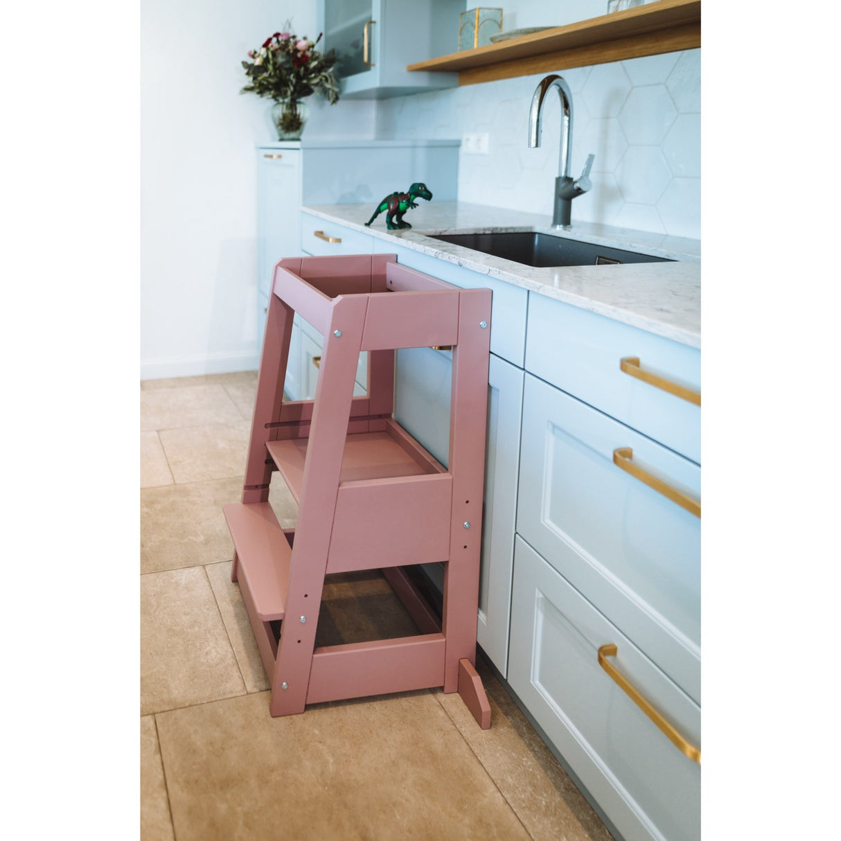 tiSsi® Oriental Rosa Laquer Felix Læringstårn Massiv Bøg