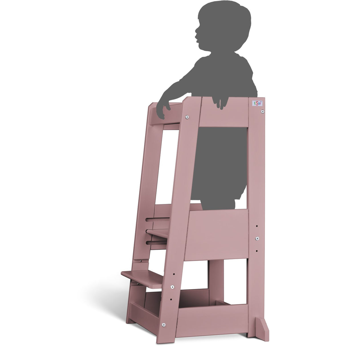 tiSsi® Oriental Rosa Laquer Felix Læringstårn Massiv Bøg