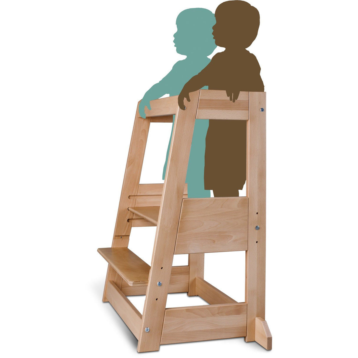 tiSsi® Nature Felix Tvillinge Læringstårn Massiv Bøg