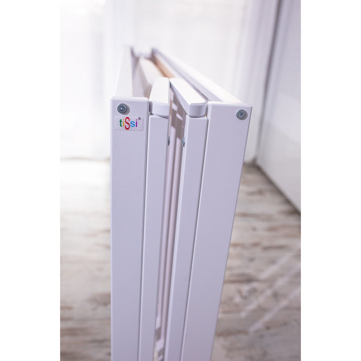 tiSsi® White Laquer Jori Sammenklappelig Seng Massiv Bøg