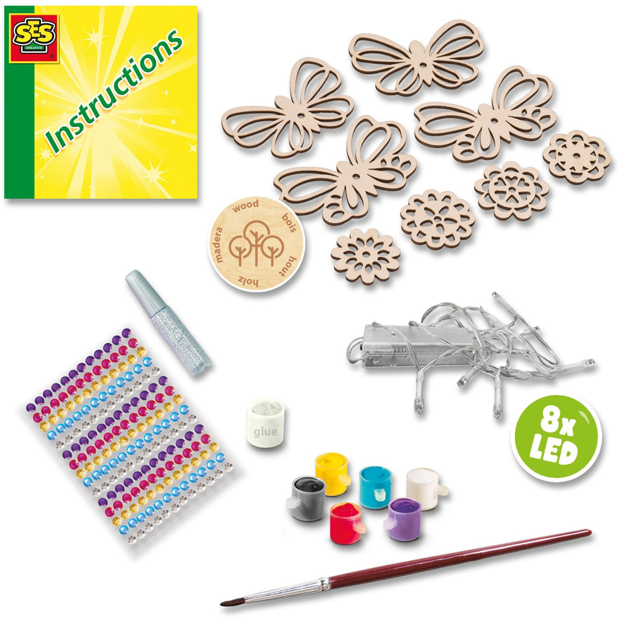 SES Creative Lyskæde Naturdesign