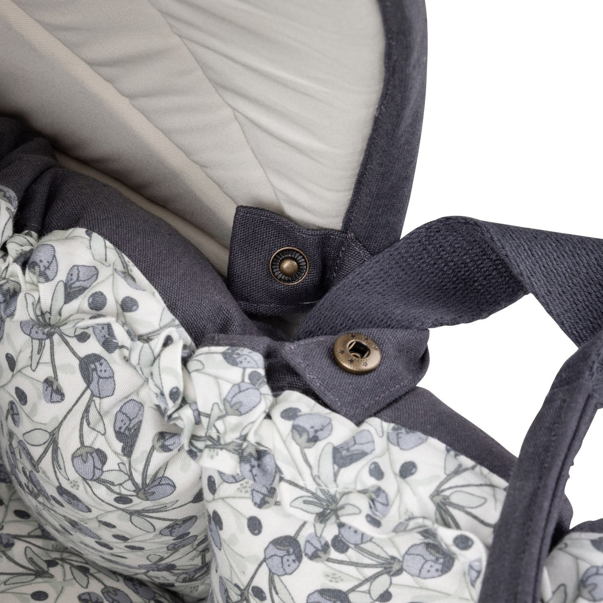 Sebra Blue Olive Hætte Til 3-In-1 Baby Nest