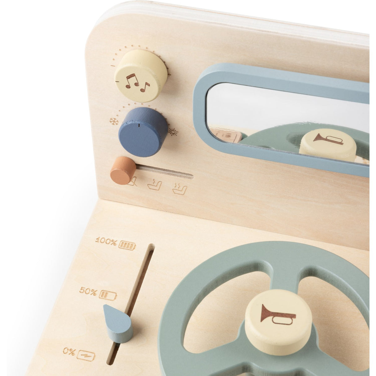 Sebra Wooden Aktivitetspanel Bil