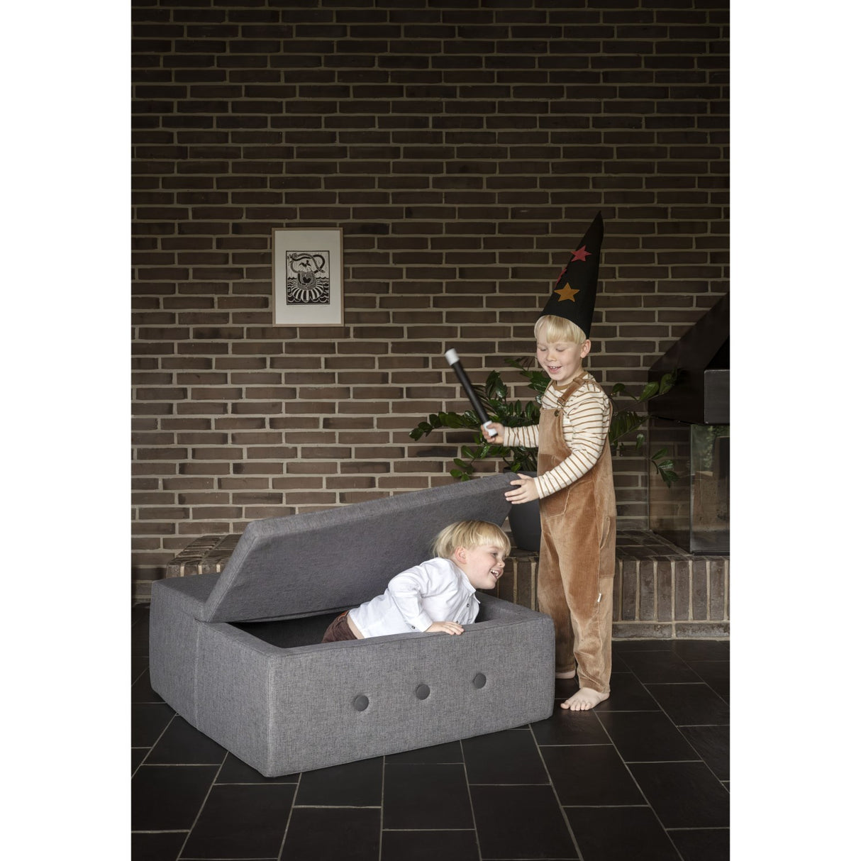 by KlipKlap Multi Grey With Grey Play Fold Square