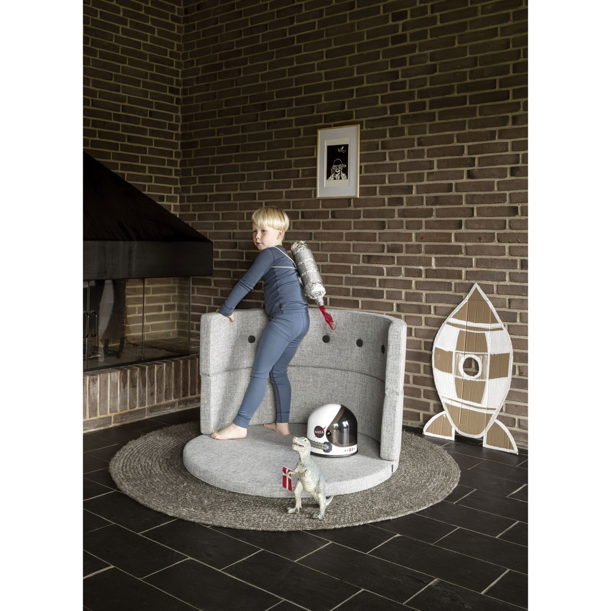 by KlipKlap Multi Grey With Grey Play Fold Circle