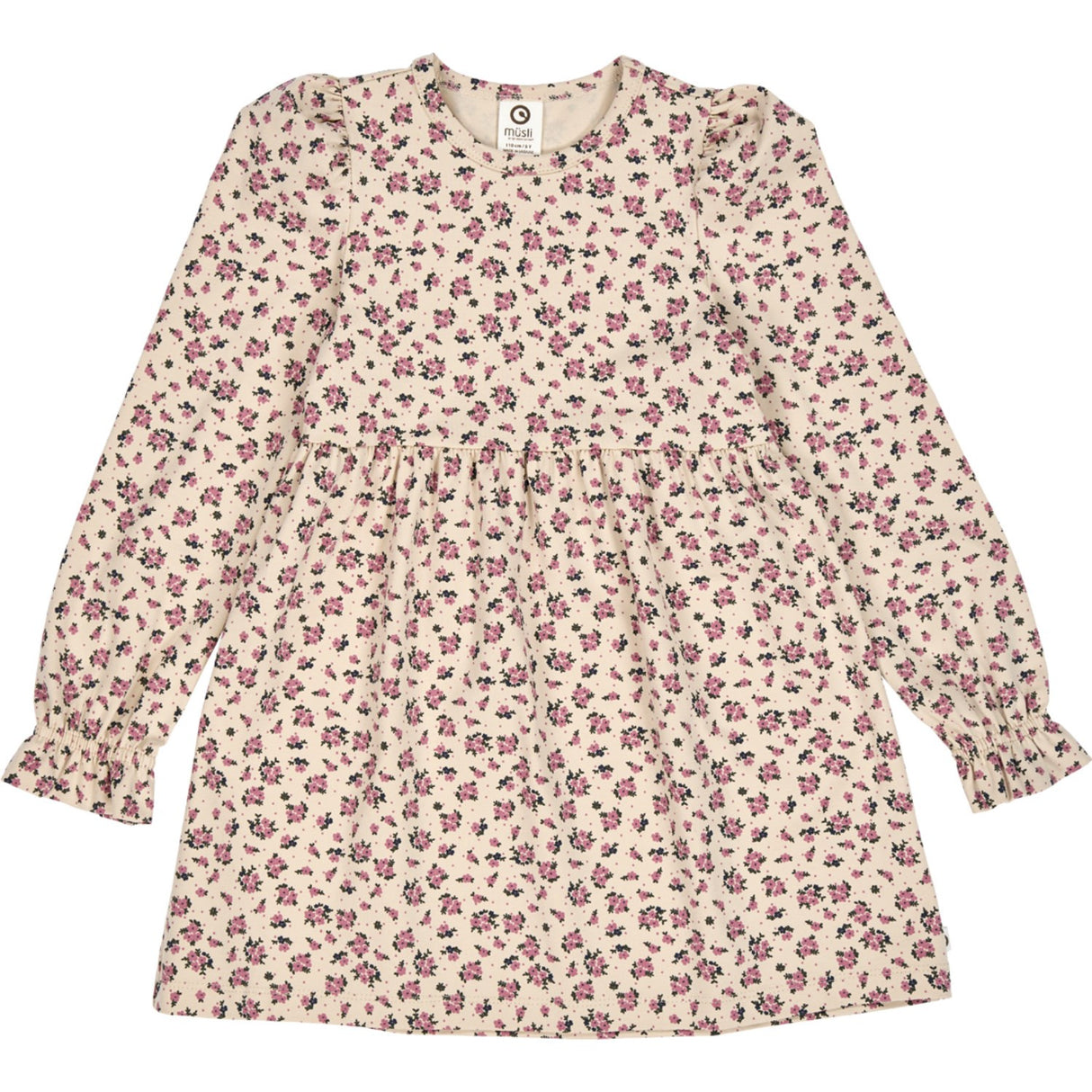 Müsli Oak/ Nostalgia Rose/ Deep Green Zinna L/S Kjole