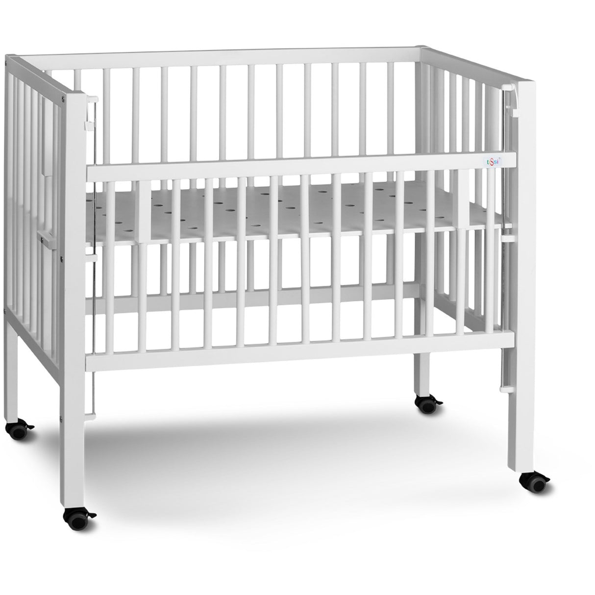 tiSsi® White Laquer Maxi Børneseng Massiv Bøg