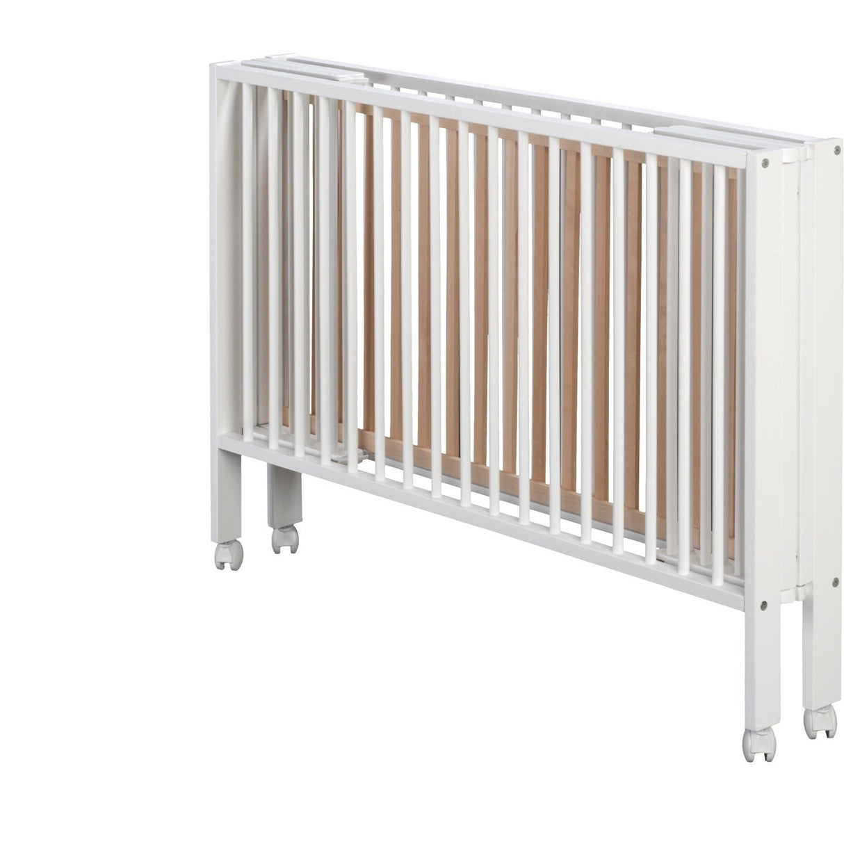 tiSsi® White Laquer Jori Sammenklappelig Børneseng Massiv Bøg