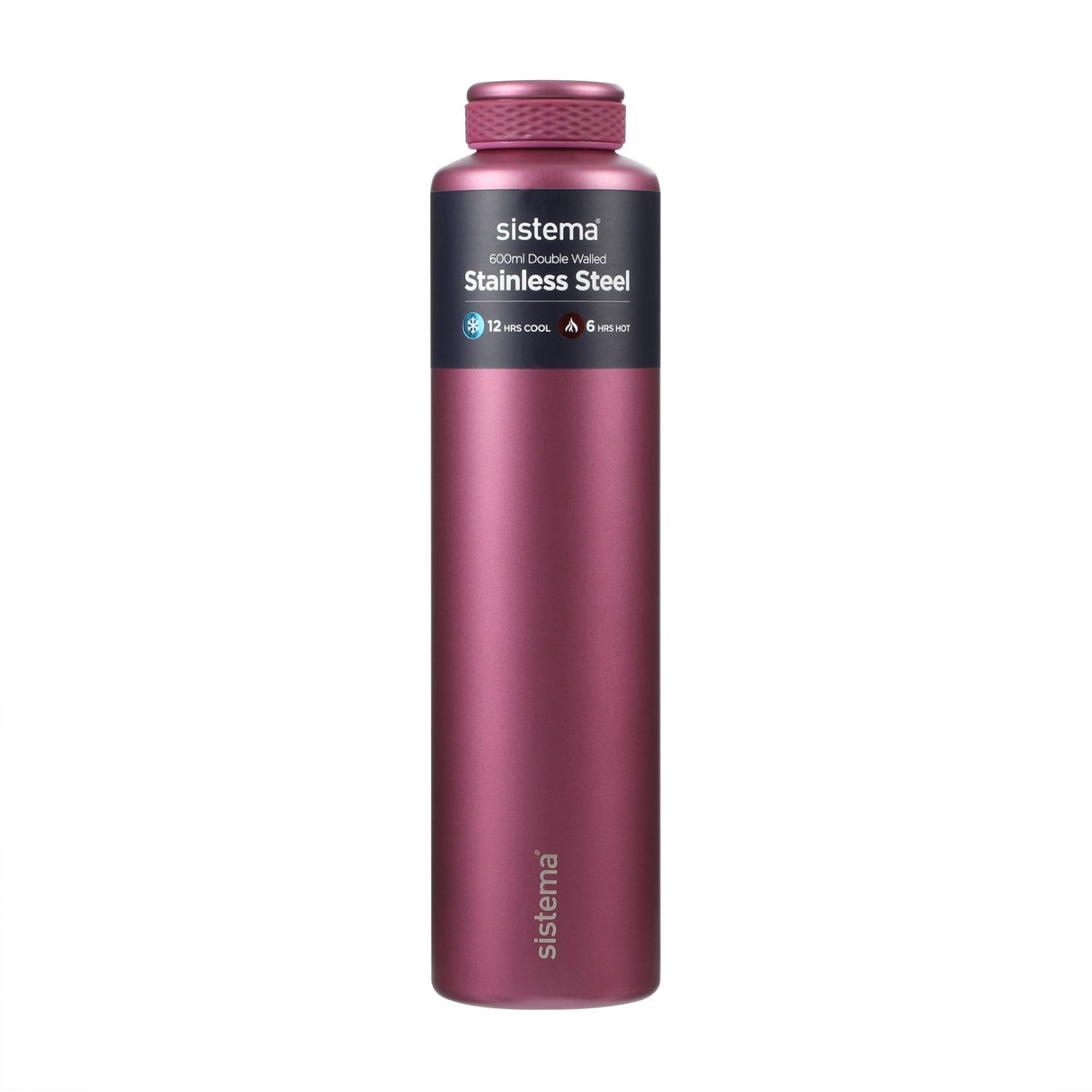 Sistema Fig Purple Stainless Steel Drikkedunk 600 Ml