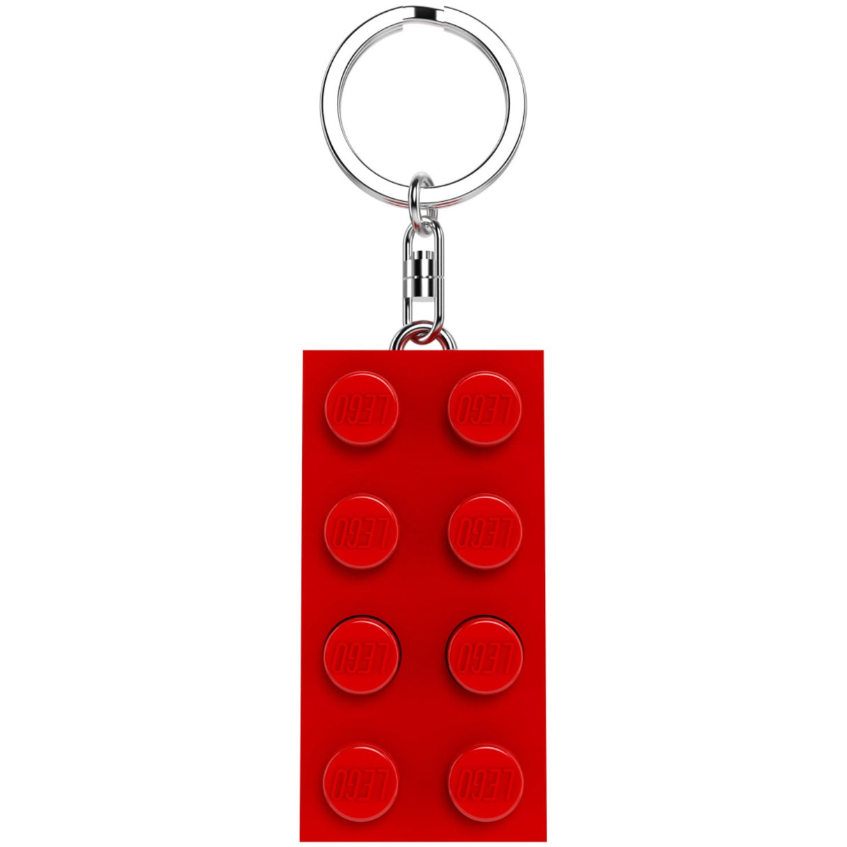Euromic Lego® Minifigurines™ Nøglering Med Lys 2X4 Brick Red