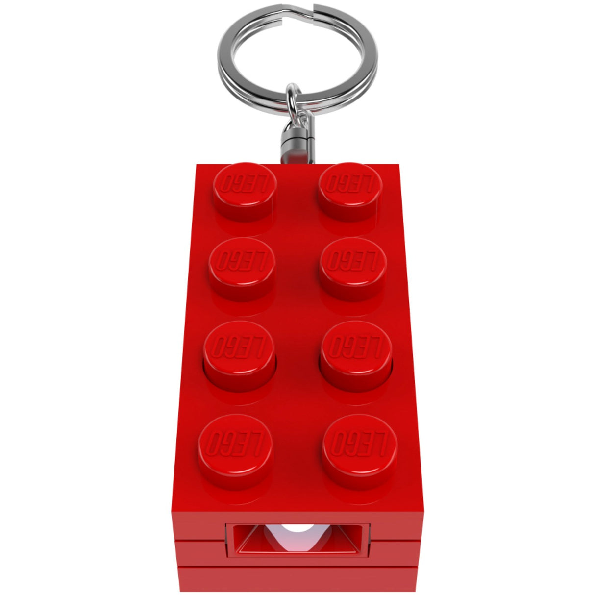 Euromic Lego® Minifigurines™ Nøglering Med Lys 2X4 Brick Red