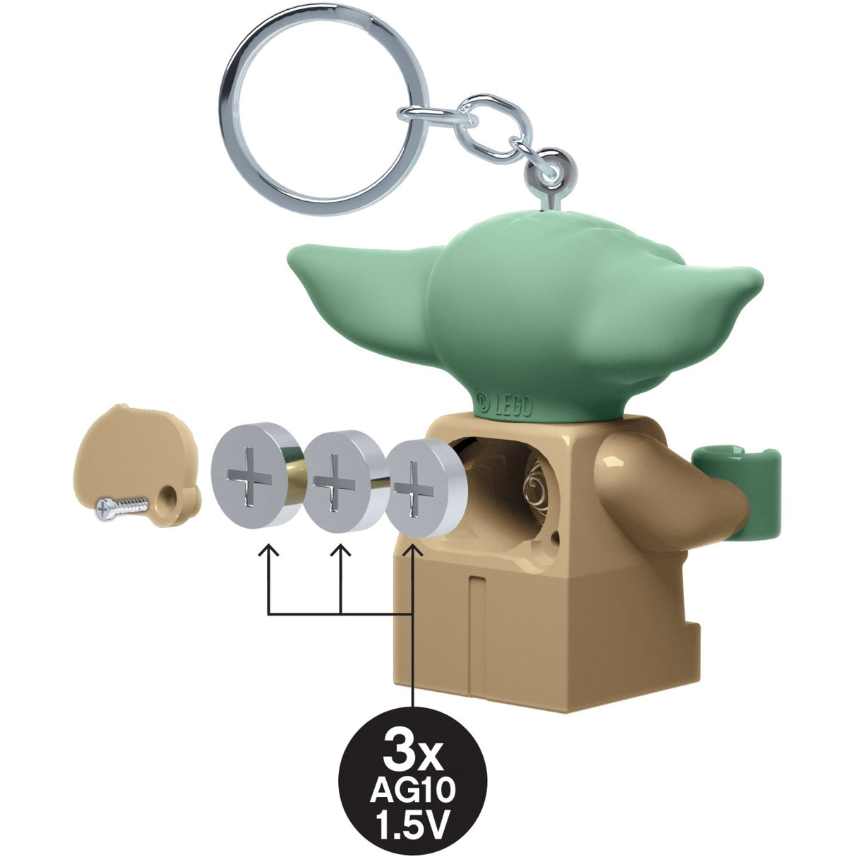 Euromic Lego® The Mandalorian The Child Key Nøglering Med Led Lys H