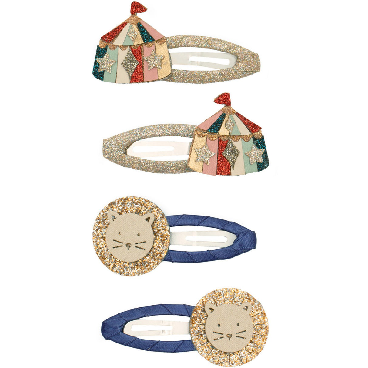 Mimi & Lula 4 Hårspænder - Lion Circus