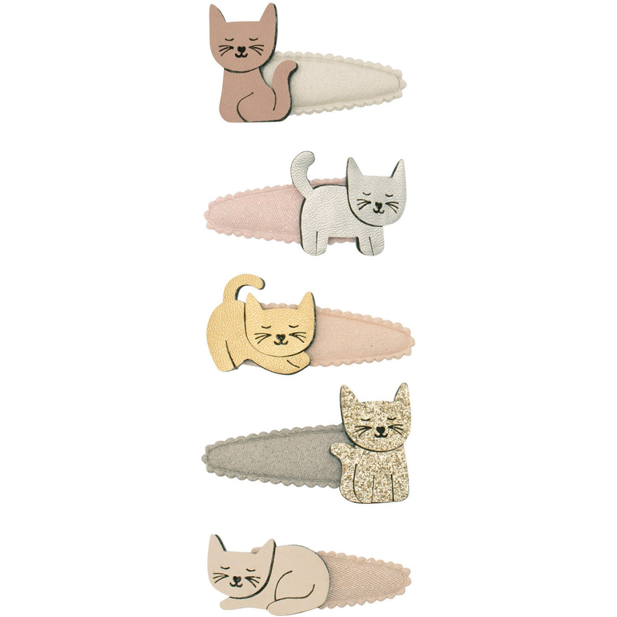 Mimi & Lula 5 Hårspænder - Mini Kitty Cat