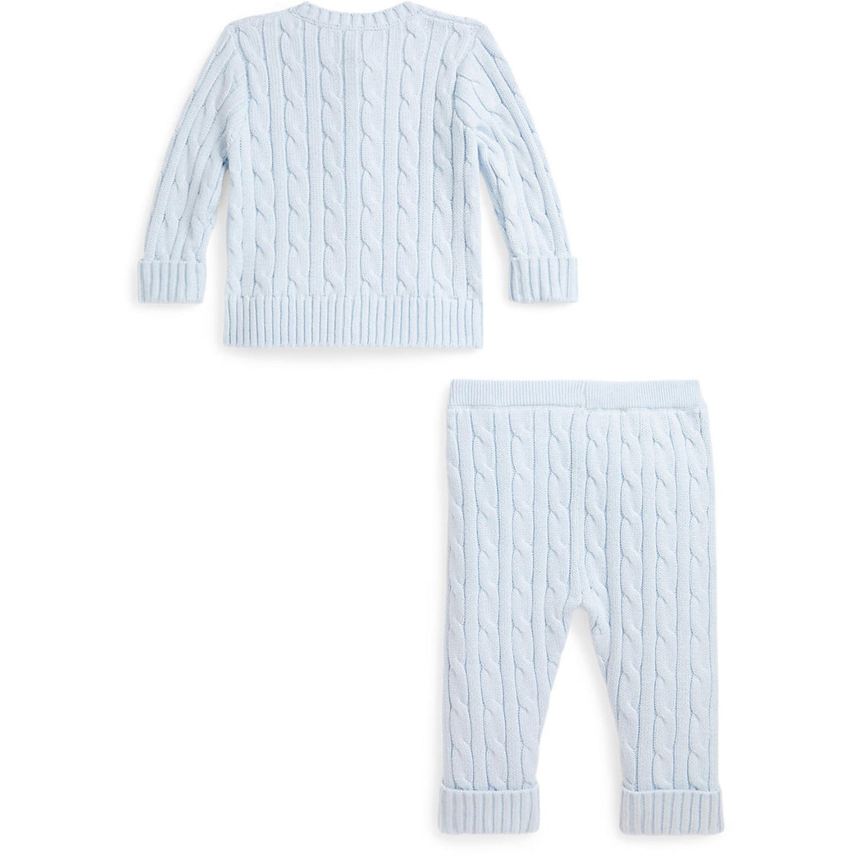Ralph Lauren Baby Pearl Blue Baby Boy Jumper Sæt