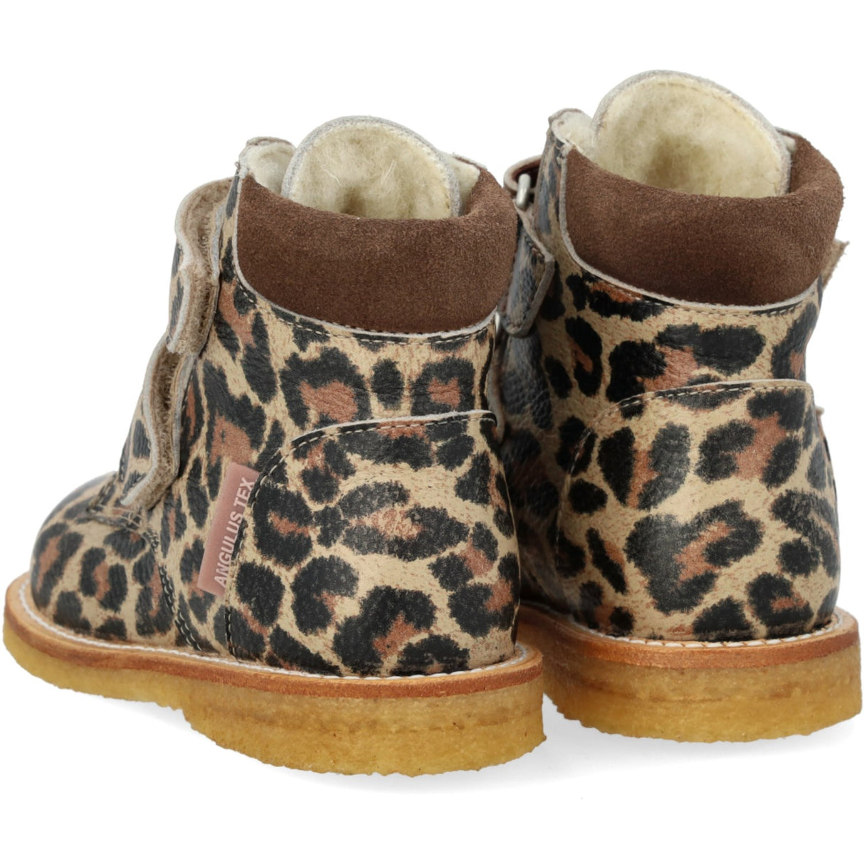 Angulus Beige Leo/Taupe Begynder TEX-støvle Med Velcrolukning