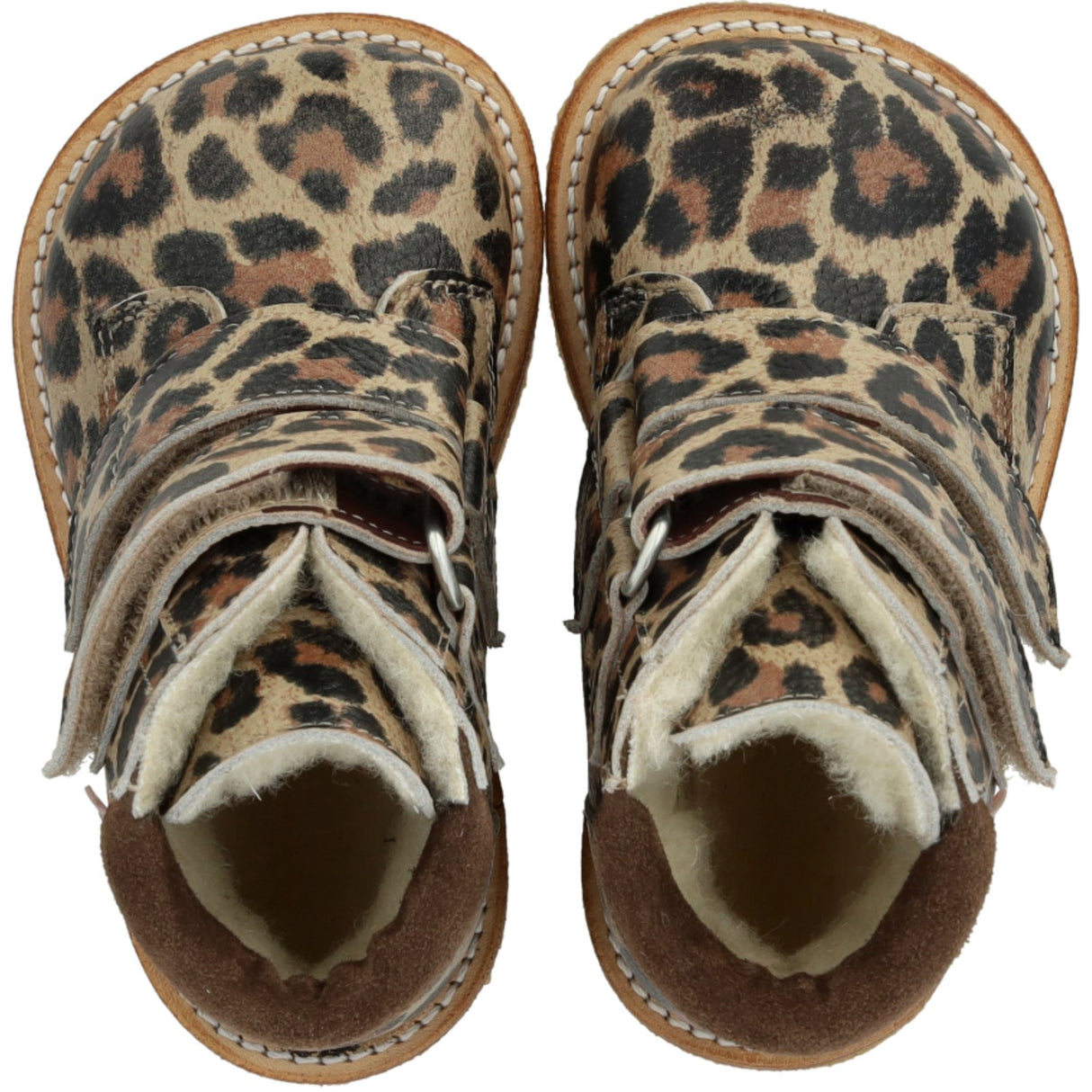 Angulus Beige Leo/Taupe Begynder TEX-støvle Med Velcrolukning